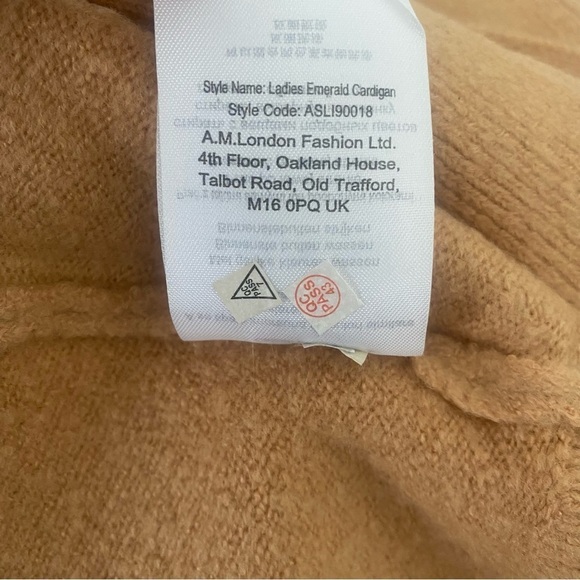 ASOS • Threadbare Longline Soft Camel Cardigan with Tie-belt and Pockets Sz 6NWT - Picture 10 of 10